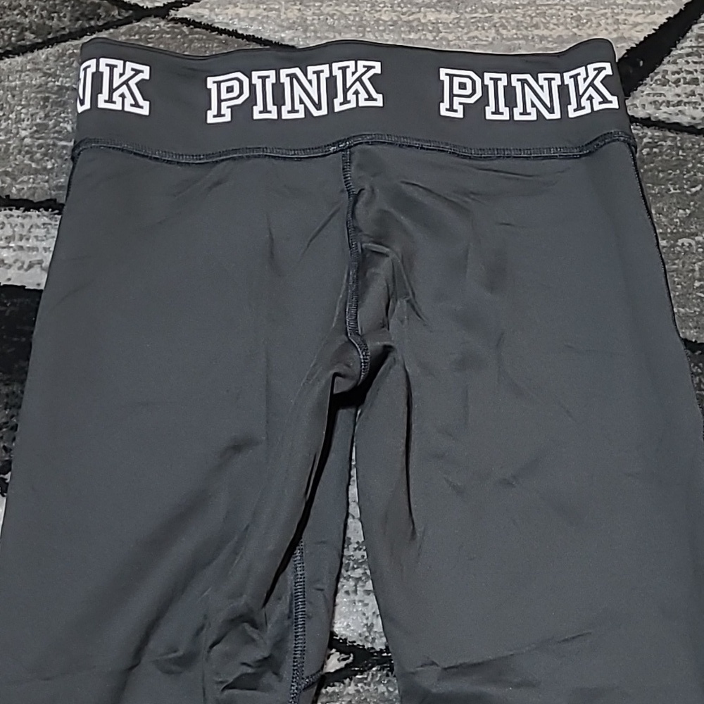 VS PINK 2015 ULTIMATE REVERSIBLE MESH LOGO LEGGINGS - Picture 7 of 15